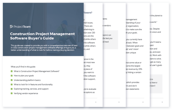 Construction Project Management Software Buyers Guide