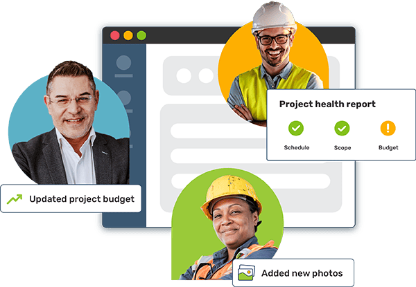Construction Team Collaborating in ProjectTeam