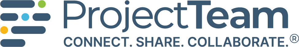 ProjectTeam Logo. Connect. Share. Collaborate.