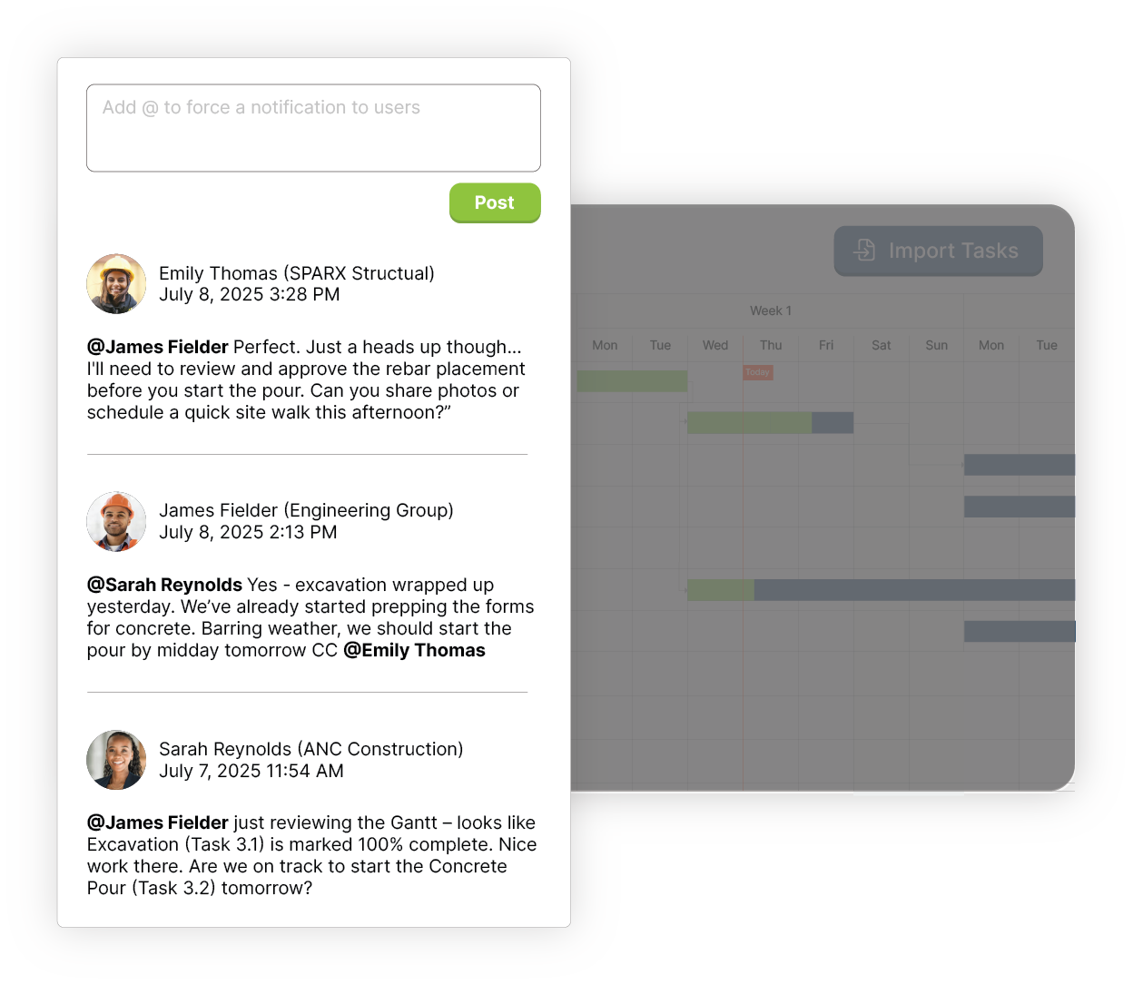 Collaborate in real time with ProjectTeam.com Collaborate in real time with ProjectTeam.com