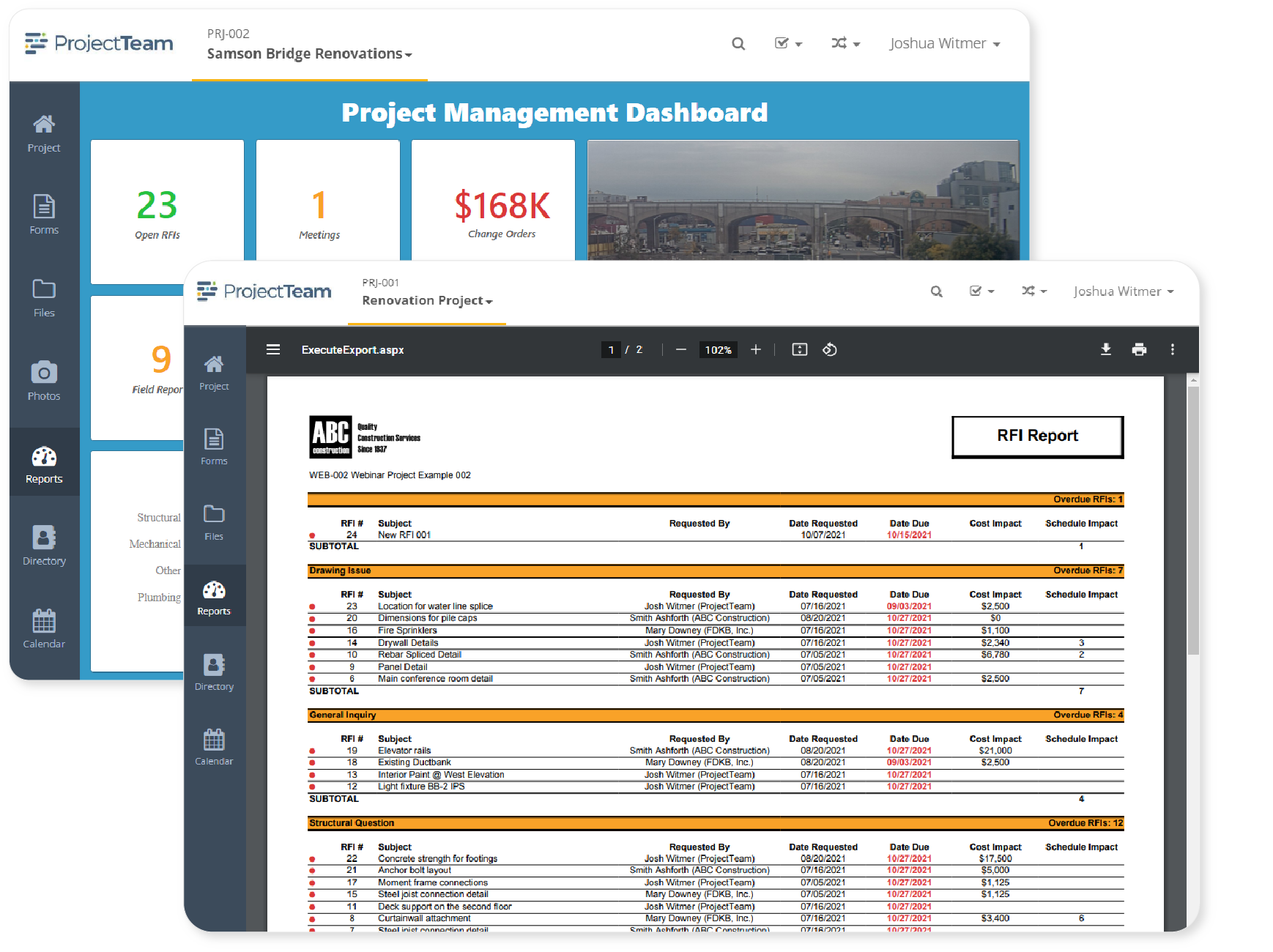 Turn your data into decisions with ProjectTeam.com Turn your data into decisions with ProjectTeam.com