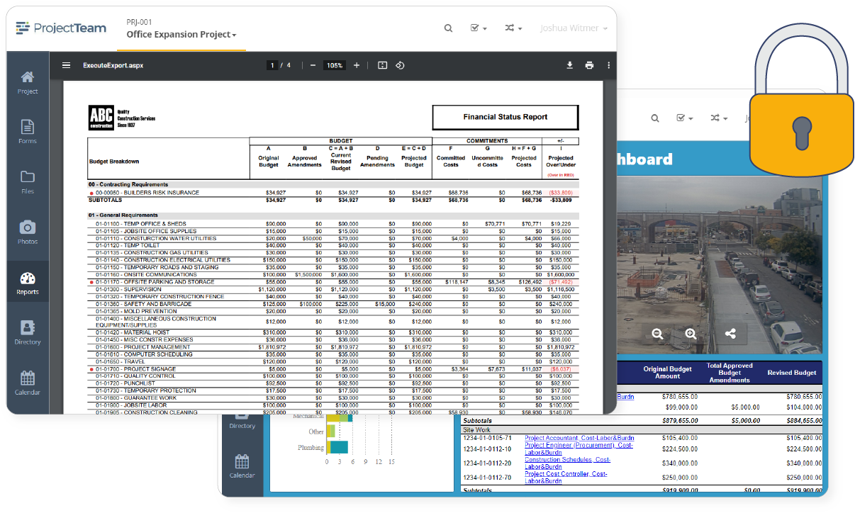 Securely manage project data in ProjectTeam.com